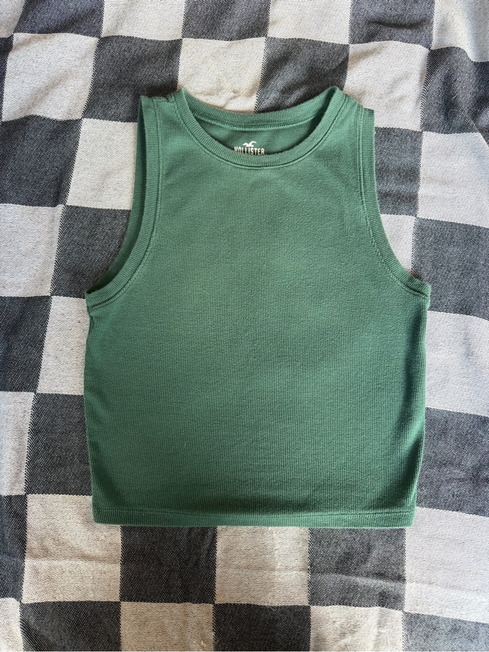 Hollister Girls' Forest Green Ribbed Tank